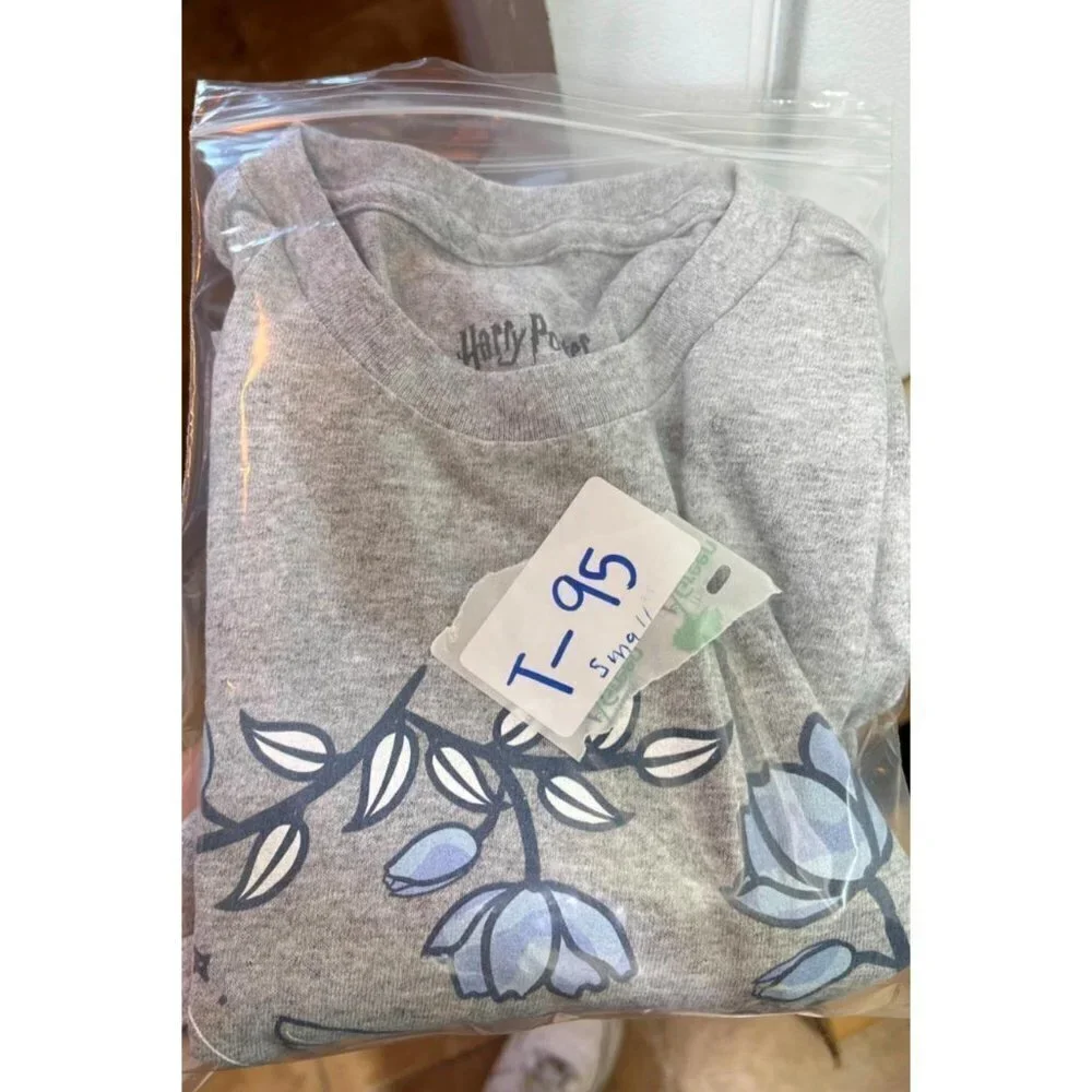 Harry Potter Symbols Adults Shirt Tee Gray T-Shirt Short Sleeve Small Cotton - Picture 7 of 7